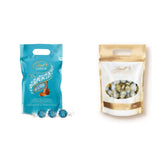 Palline di cioccolato LINDOR con caramello salato | ca. 80 palline di cioccolato al latte con ripieno di caramello salato | Confezione sfusa e palline di cioccolato Marc de Champagne | 700 g