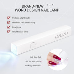 Saviland U V Lampe Fßr Gelnägel: Mini U V Lampe Fßr NägelSchßtzen Sie Die Haut Wiederaufladbar Klein LED Nagellack Trocknergerät Fßr Nagellack Aufbaugel Nail Tips Nagelkleber Geschenke Fßr Frauen