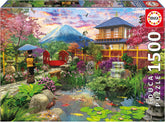Educa - Puzzle de 1500 piese pentru adulti | Gradina Japoneza. Dimensiuni: 85 X 60 cm. Include lipiciul de puzzle Fixpuzzle. Pentru 14 ani (19937) Puzzle Naty Shop Titlu implicit