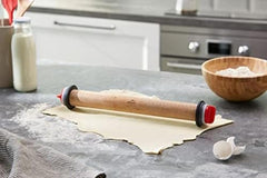 67142 Teigroller Buchenholz 34 cm con Weinring, Holz, Marrone, 42 x 6 x 6 cm