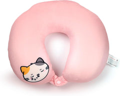 Puckator Swapseazzz pernă de călătorie cu pluș, 2 în 1, Lola La Gatta, alb, standard Perne calatorie Naty Shop