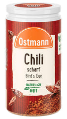 Ostmann Gewürze - Sciarpa al peperoncino Bird's Eye | Féurige Scharfe für Fleischgerichte und Eintöpfe | 35 g in Der Streudose