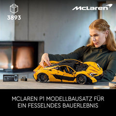 LEGO Technic Mclaren P1 Super Sports Car Set per adulti Appassionati di auto Regalo Motore a pistoni V8 Trasmissione a 7 velocità Modellino in scala Set di auto giocattolo 42172 Set di costruzione Acquista il negozio LEGO