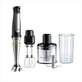 Braun Household Hogar Multiquick 7 Mixer, Spritzschutz, Spülmaschinenfest, Bpa-Frei, 600 Ml, Zerkleinerer 500 Ml, Eisklinge, MQ 7035XBI, 1000 W, Nero, MQ7035XBI Kitchen Naty Shop 4 Zubehörteile 7035X | 3 Accessori