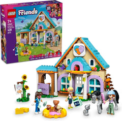 LEGO Friends Gabinetto veterinario per cavalli e animali domestici, set da costruzione e da gioco per giochi di ruolo fantasiosi con 3 minifigure e 5 personaggi di animali, idea regalo per ragazze di 7 anni 42651 Set da costruzione Besuche den LEGO-Store Titolo predefinito