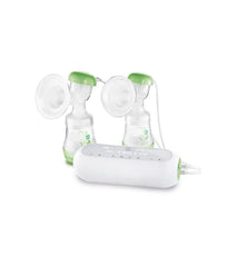 MAM - Pompa elettrica per il latte doppia – Pompa per il latte 2 in 1 con 9 livelli di intensità e 3 ore di allattamento – 2 bottiglie anti-coliche Easy Start e 2 dosi incluse – Verde Accessori Alimentazione e allattamento Baby Naty Shop