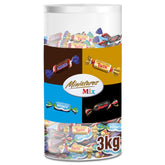 Mix di miniature, Mars, Snickers, Bounty & Twix, Barrette classiche in formato mini, Barrette da 296, Caramelle di cioccolato da 3Kg Naty Shop