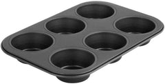 Zenker 6Er Muffinform Nero Metallico, 275X190X30 Mm, Teflon Classic Antihaftbeschichtung, Hitzebeständig Bis 230°C, Leichte Reinigung, Ideal Für Köstliche Muffins Stampi e teglie Naty Shop