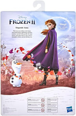 Păpușa cântătoare Frozen Anna cu muzică în rochie mov din Disney Frozen 2, jucărie pentru copii cu vârsta de 3 ani și peste 57237830 multicoloră