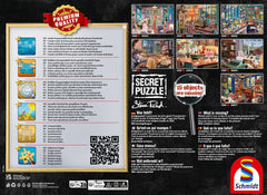 Schmidt Spiele 59655 În casa de vacanță, 1000 piese Puzzle secret Puzzle Naty Shop