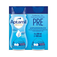 Aptamil Pronutra Pre - Latte per lattanti dalla nascita - Con oli vegetali, senza olio di palma - 6 x 4 x 200 ml (4800 ml)