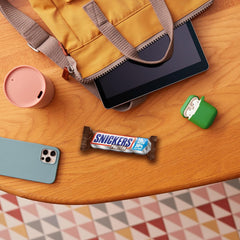 Barrette proteiche al cioccolato Snickers - Gusto ricco con nocciole caramellate e torrone, confezione sfusa 18x47g