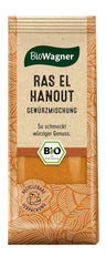 BioWagner - Bio Ras el Hanout, Gewürzmischung für orientalische und arabische Gerichte, ideal für Couscous, Tajine oder Hummus, naturbelassene Bio-Zutaten, recyclable Verpackung, 50 g