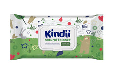 Salviettine umidificate per neonati Kindii Natural Balance – (1 x 60 pz.) Salviette umidificate per neonati e bambini – Protettive, Aloe Vera, Fragranza delicata – 60 pz.