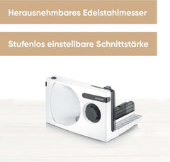 SEVERIN Affettatrice multifunzionale per pane, salsicce o formaggio grattugiato e affettatrici Naty Shop