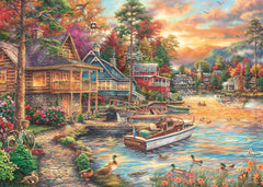 Schmidt Spiele 58553 Chuck Pinson, Shore in the Evening Gold, puzzle jigsaw 1000 piese Puzzle Naty Shop