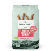 Penne Rigate Biologiche N.91 - 500g con farina di farro, farina di lenticchie e farina di quinoa - Ricche di proteine, fonte di fibre e proteine