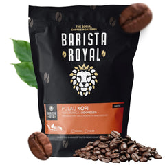 BARISTA ROYAL Kaffeebohnen 1kg "Pulau Kopi" | Frische Kaffeebohnen direkt aus Indonesien | 100% Arabica Kaffee ganze Bohnen | Ideal für Vollautomat und Filtermaschine