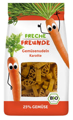 Freche Freunde Spaghetti Vegetali Biologici 'Carota' 25% Contenuto Vegetale Confezione Da 6 Vegani (6 X 300g)