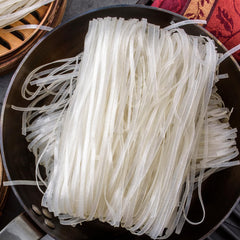 Spaghetti di riso - Tagliatelle tailandesi a nastro di riso larghe 10 mm, a base di farina di riso, dritte - 1 x 400 g