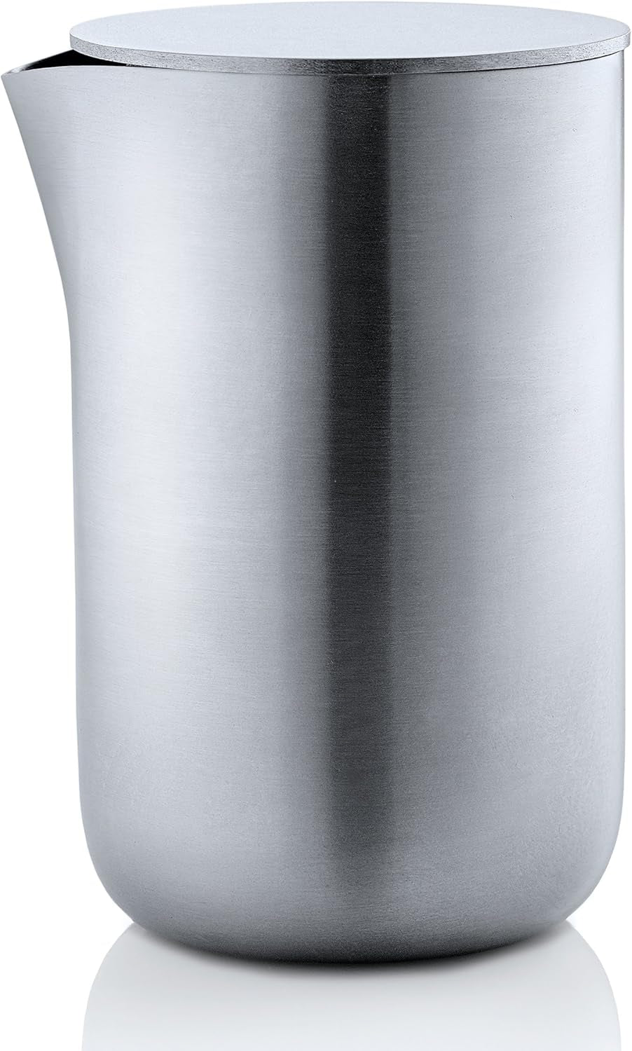 blomus -BASIC- Frișcă din oțel inoxidabil mat cu capac, capacitate 120 ml, cană elegantă pentru lapte, lavabilă în mașina de spălat vase (Î / L / A: 8,3 x 6,1 x 5,7 cm, oțel inoxidabil, 63618)