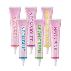 Goodbake Neonlebensmittelfarben 6 Farben Set – Intensive Lebensmittelfarbe – Lebensmittelfarbpaste – Zum Einfärben Von Torten, Fondant, Buttercreme Uvm. – Negozio Naty 100% vegano