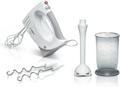 Bosch Hausgeräte MFQ3540 Handrührer, Grigio, Bianco, 7,7 cm L X 20,1 cm L X 14,1 cm A Cucina Naty Shop