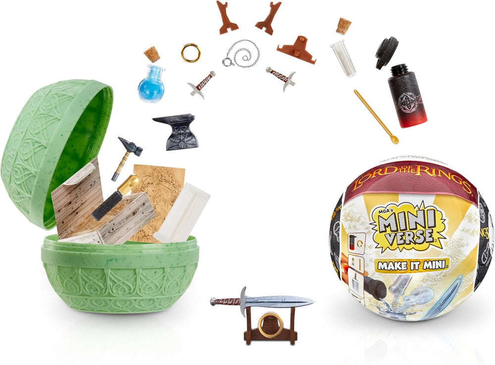 Mga'S Miniverse Make It Mini - Il Signore degli Anelli Mini oggetti da collezione Confezione cieca Kit artigianale in resina Repliche adatte a collezionisti e 8 anni Non ESSBAR Action Figures Naty Shop Titolo predefinito