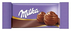 Milka Naps Mix – Mini quadretti di cioccolato in 4 assortimenti: Latte alpino, Fragole, Nocciole, Crema al cacao – 1 x 1kg