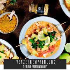 Ankerkraut Curry Madras, polvere di curry fresca e fruttuosa passata con carne, pesce e gemme, con peperoncino, leggera farina, 130g in bevanda aromatizzata