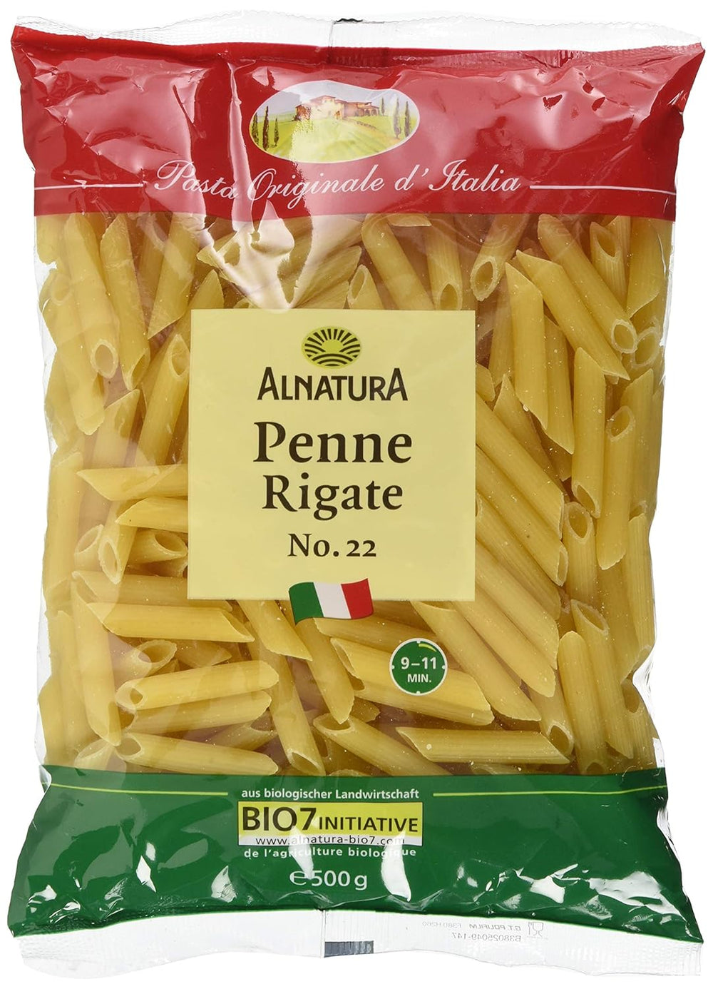Pasta biologica Penne Rigate, 500g