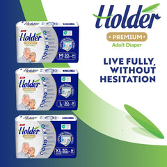 Pannolini usa e getta per adulti unisex Impermeabili assorbenti Lato elastico Traspirante Super assorbente Doppio strato Indicatore di umidità Protezione dermatologica a 5 stelle Medio