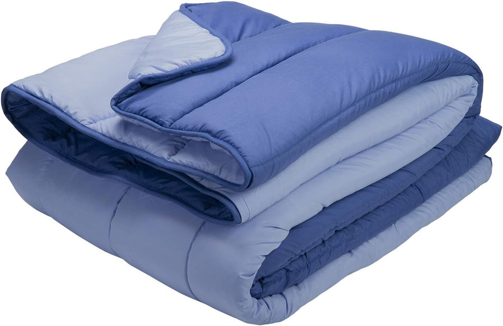 Pikolin Home - Plapumă reversibilă 300 G - Umplutură nordică bicoloră - Pentru pat 100/105 - Umplută cu pene, Caldă, Respirabilă, Gri deschis/gri natural, 180 X 220 Cm Plapumi si pilote Naty Shop Titlu implicit