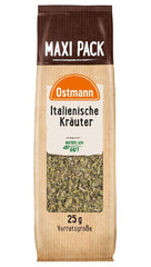 Ostmann Gewürze - Italienische Kräuter gerebelt | Kräutermischung mediterraneo per Würzen von Tomatensauce, Gemüse- und Fleischgerichten | 25 g nel Vorteilsbeutel