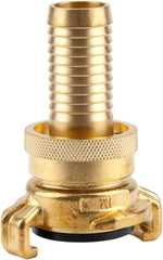 Niplu filetat din alamă Gardena: Conector din alamă pentru conectarea pe ambele părți, de exemplu la pompe, filet de țeavă 26,5 mm (G 3/4 inch) (7260-20)