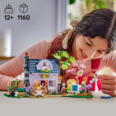 LEGO Friends Casa e giardino fiorito Set da costruzione L'apicoltore Playset natura Regalo per ragazze 12+ Modello costruibile Set 4 minifigure e figure di animali Gatto e coniglio 42669 Set da costruzione Besuche den LEGO-Store
