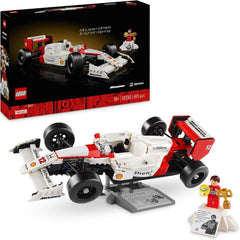 LEGO Icons Set di modellini di auto Mclaren MP4/4 e Ayrton Senna, kit di auto da corsa F1 per adulti con minifigure di pilota, da collezione, idea regalo per uomini, donne, lui e lei 10330 Set di costruzione Besuche den LEGO-Store Single