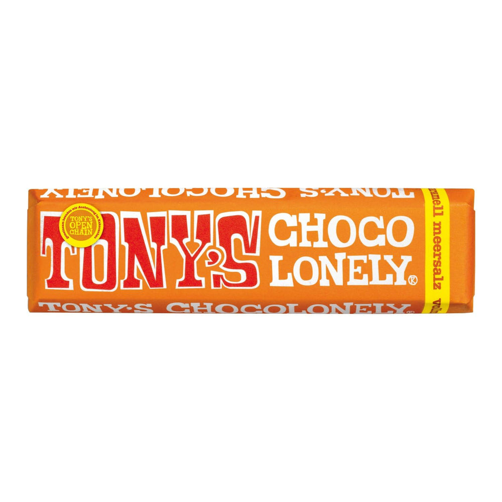 Tony's Chocolonely, cioccolato al latte con caramello e sale marino 47g