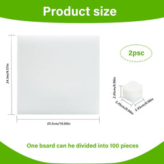 Lana di roccia, lana di roccia per propagazione, 2 pezzi, spugna idroponica, 200 pezzi dopo il taglio - Alternativa per serra, germinazione di semi e verdure domestiche