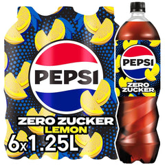 Pepsi Zero Sugar Lemon, la bevanda analcolica senza zucchero di Pepsi al gusto di limone, set 6 x 1,25 litri Naty Shop Nuova Versione