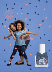 Snails 516202 Top Coat Confetti Blue Smalto per bambini, a base d'acqua, lavabile, sicuro, vegano