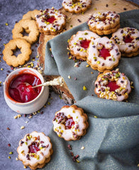 Fursecuri fără gluten RUF cu glazură de cacao, amestec de copt pentru 3 tăvi de copt, potrivit pentru boala celiacă, 100% fără gluten