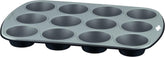Gustosa Backform 12 Muffin Aus Stahl, Antihaftbeschichte, Für Backofen, Schwarz, 38 X 27 Cm Stampi e teglie per pasticceria Naty Shop