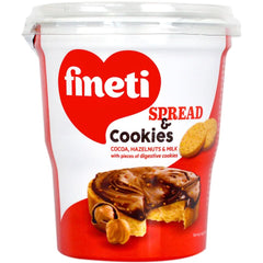 Fineti, Crema spalmabile al cacao, nocciole e biscotti 370g Glasse e Decori Naty Shop