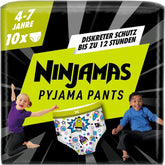 Pantaloni de pijama Spaceship, 10 pantaloni absorbanți de noapte, 7 ani, 17kg-30kg, protecție împotriva scurgerilor pentru întreaga noapte