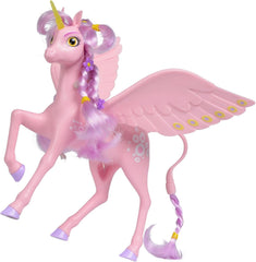 Simba 109480092 - Mia and Me Unicorn Kyara, con ali mobili, fermagli per capelli e spazzola per acconciare, 20 cm, da 3 anni, rosa Naty Shop Dolls