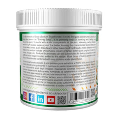 Ingredienti speciali Natriumbikarbonat - Premium Qualität Extra Fine Powder, Vegan, Gvo-Frei, Glutenfrei - Recycelbarer Behälter Kitchen Naty Shop