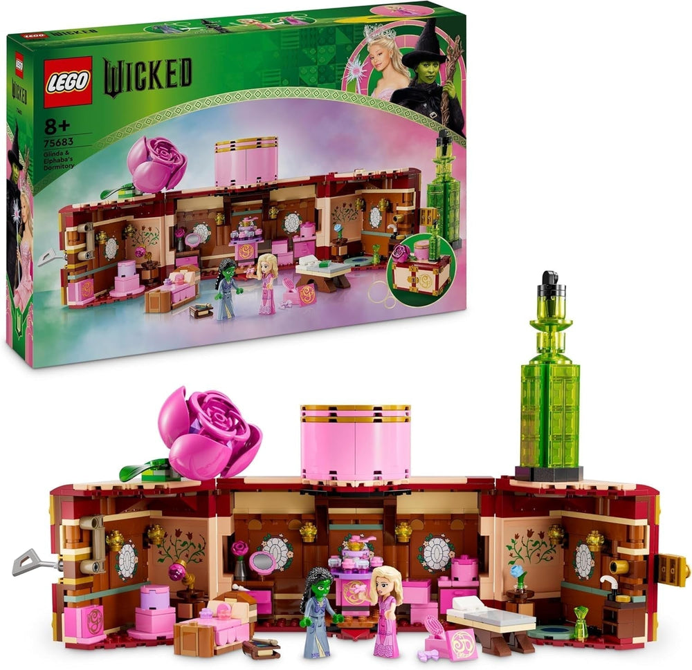 La camera da letto di LEGO Wicked Glinda ed Elphaba - Casa delle bambole con mini-doll da 2 Oz, fantastici accessori tra cui fiori e abiti - Giocattolo creativo per ragazze dagli 8 anni in su e fan - 75683 Set da costruzione Besuche den LEGO-Store Titolo predefinito