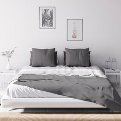 Soleil D'Ocre Adele, Acoperire Zigzag, Aruncată de pe canapea, Polycoton, Gri, 220 X 240 Cm Plapumi si pilote Naty Shop