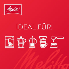 Melitta BellaCrema Intenso Ganze Kaffee-Bohnen 1kg, ungemahlen, Kaffeebohnen für Kaffee-Vollautomat, kräftige Röstung, geröstet in Deutschland, Stärke 4